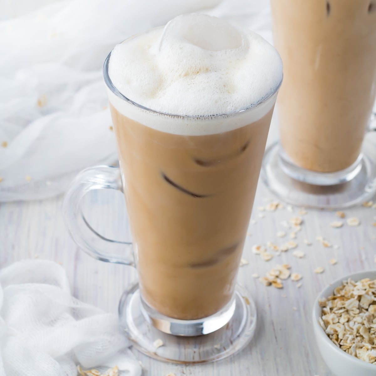 Make a Healthy Iced Oat Milk Latte: No Espresso Machine Needed